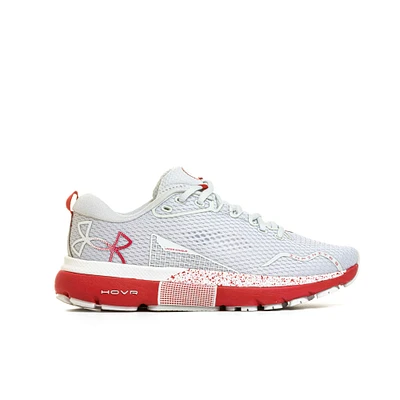 Chaussures de course Under Armour Wisconsin Badgers Infinite 5 gris clair pour femmes