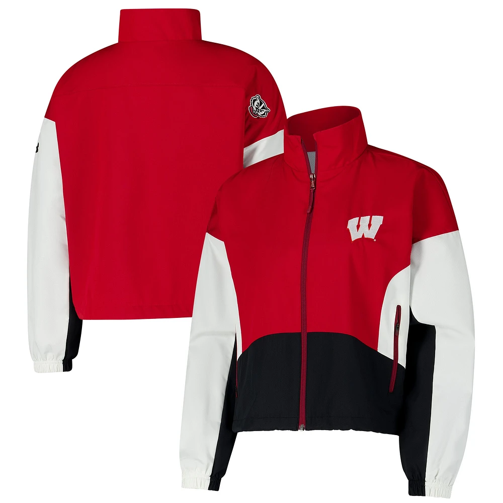 Veste zippée intégrale en tissu extensible Gameday Performance pour femme des Wisconsin Badgers d'Under Armour Red