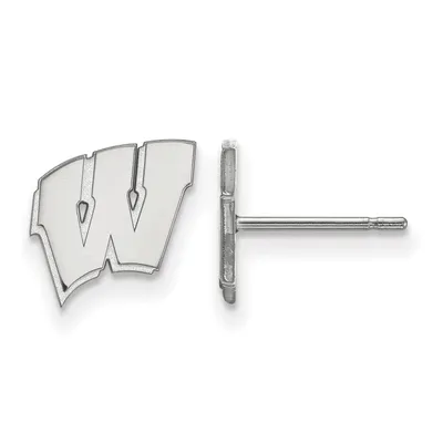 Wisconsin Badgers Women's Sterling Silver XS Post Earrings