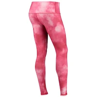 Legging ZooZatz Wisconsin Badgers Cloud Dye Mist rouge pour femme