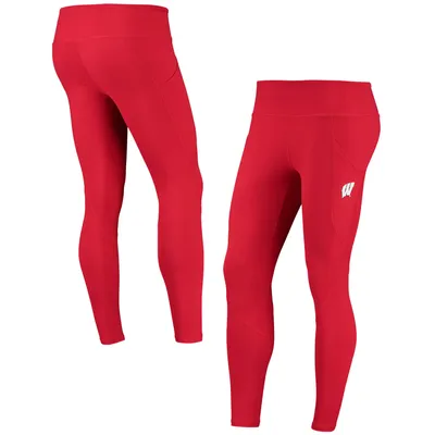 Wisconsin Badgers ZooZatz Women's Pocketed Leggings - Red