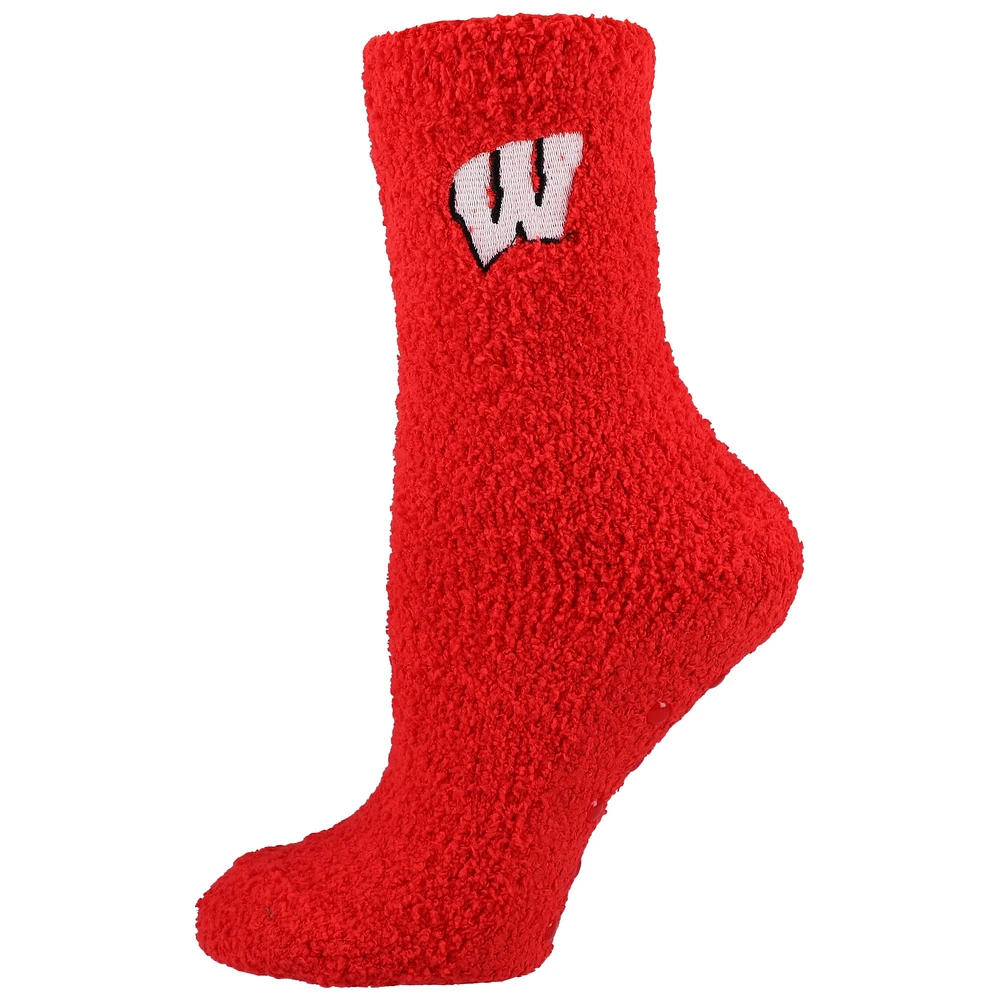 Women's ZooZatz Wisconsin Badgers Fuzzy Crew Socks