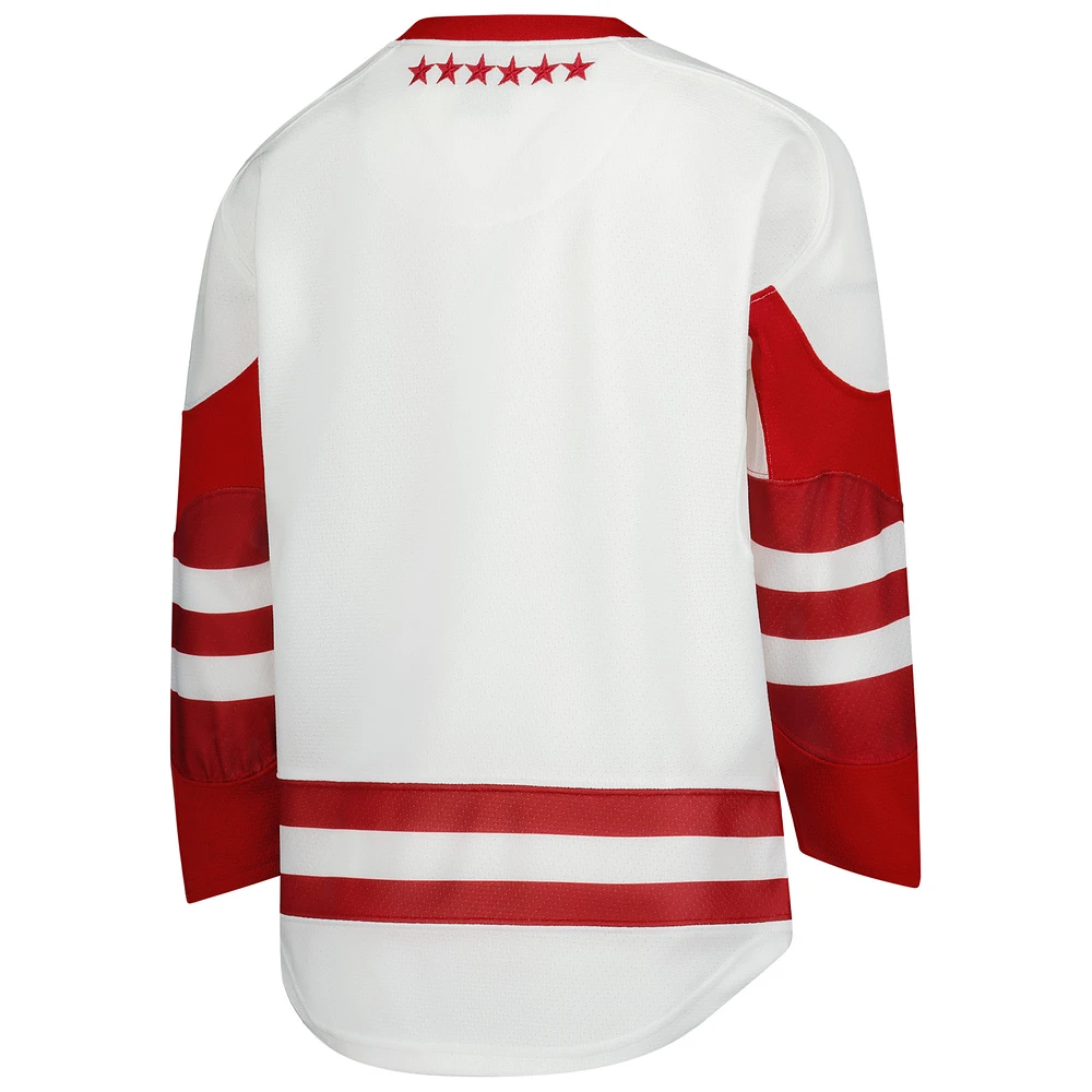 Maillot de hockey réplique blanc pour jeunes Under Armour Wisconsin Badgers