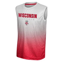 Débardeur Colosseum Wisconsin Badgers Max blanc/rouge pour jeune