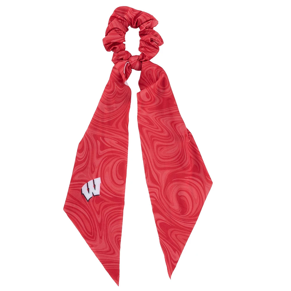 ZooZatz Wisconsin Badgers Swirly Scarf Scrunchie