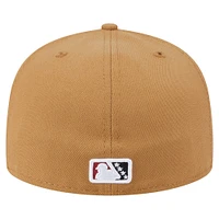 Men's New Era  Khaki Wisconsin Timber Rattlers Authentic Collection 59FIFTY Fitted Hat