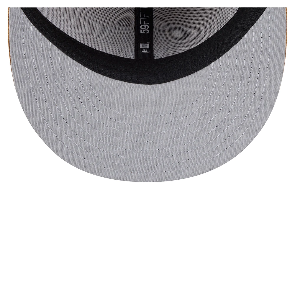 Men's New Era  Khaki Wisconsin Timber Rattlers Authentic Collection 59FIFTY Fitted Hat