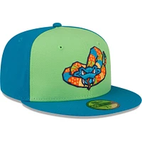 Men's New Era Green Wisconsin Timber Rattlers Copa De La Diversion 59FIFTY Fitted Hat