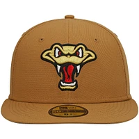 Men's New Era Natural Wisconsin Timber Rattlers Authentic Collection Team Alternate 59FIFTY Fitted Hat