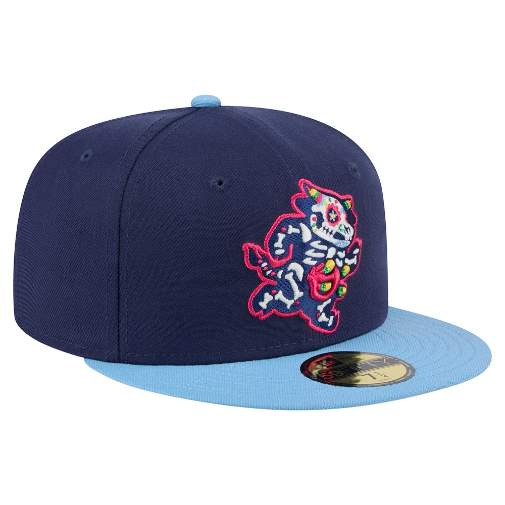 Men's New Era Navy Wisconsin Timber Rattlers Copa de la Diversión 59FIFTY Fitted Hat