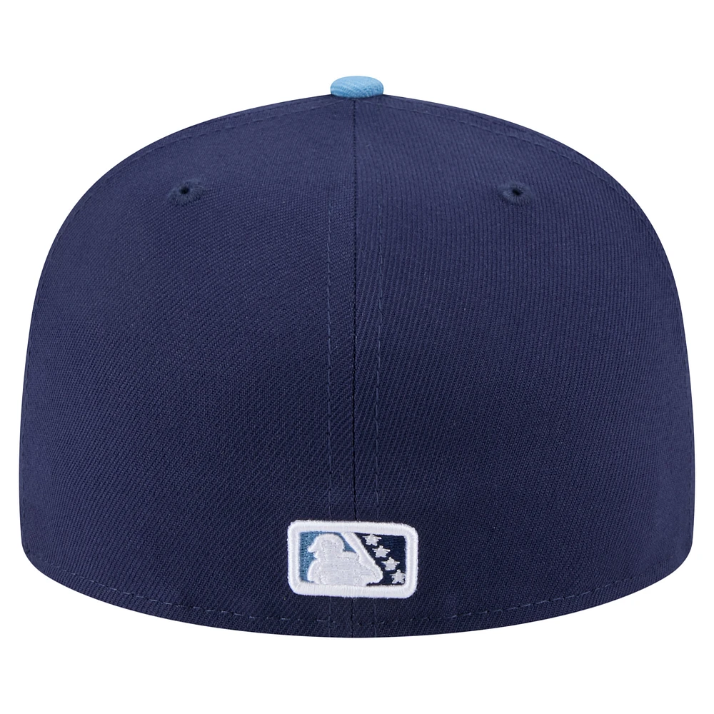 Men's New Era Navy Wisconsin Timber Rattlers Copa de la Diversión 59FIFTY Fitted Hat