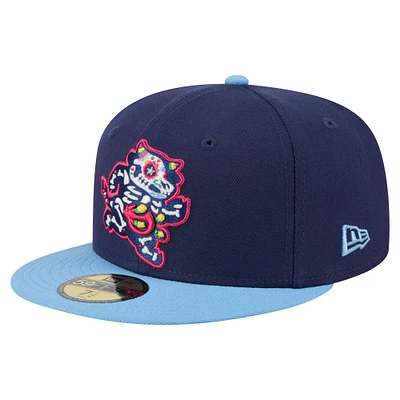 Men's New Era Navy Wisconsin Timber Rattlers Copa de la Diversión 59FIFTY Fitted Hat