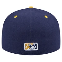 Men's New Era Navy Wisconsin Timber Rattlers Theme Night Brewers Sunday 59FIFTY Fitted Hat