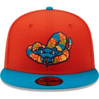 Men's New Era Orange/Teal Cascabeles De Wisconsin Copa La Diversion 59FIFTY Fitted Hat