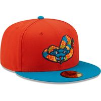 Men's New Era Orange/Teal Cascabeles De Wisconsin Copa La Diversion 59FIFTY Fitted Hat