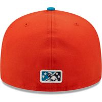 Men's New Era Orange/Teal Cascabeles De Wisconsin Copa La Diversion 59FIFTY Fitted Hat