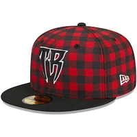 Men's New Era Red Wisconsin Timber Rattlers Theme Nights Yooper  59FIFTY Fitted Hat