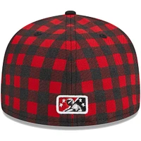 Casquette ajustée New Era pour homme Wisconsin Timber Rattlers Theme Nights Yooper 59FIFTY rouge