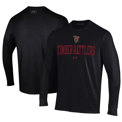 Wisconsin Timber Rattlers Under Armour Performance Long Sleeve T-Shirt - Black