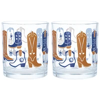 Lot de 2 verres à whisky bleus Phoenix Open 2025 WM