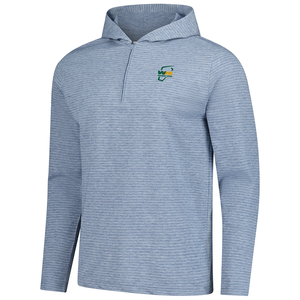 Men's Ahead  Blue WM Phoenix Open Stuart Quarter-Zip Pullover Hoodie