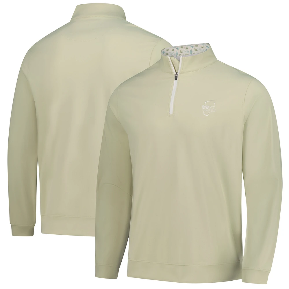 Men's Barstool Golf  Green WM Phoenix Open Quarter-Zip Top