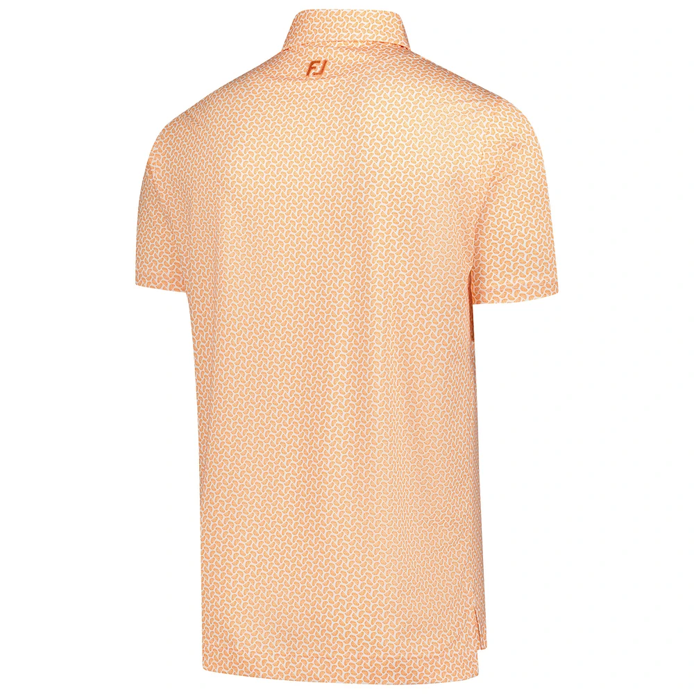Men's FootJoy  Orange WM Phoenix Open ProDry Citrus Print Lisle Polo