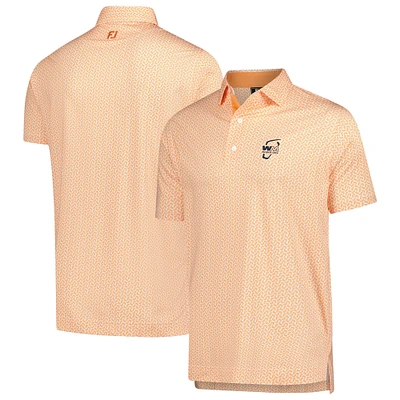 Men's FootJoy  Orange WM Phoenix Open ProDry Citrus Print Lisle Polo