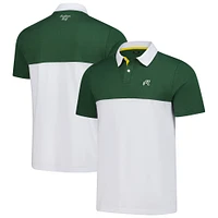 Polo piqué haute performance Malbon Golf blanc 2025 WM Phoenix Open pour homme