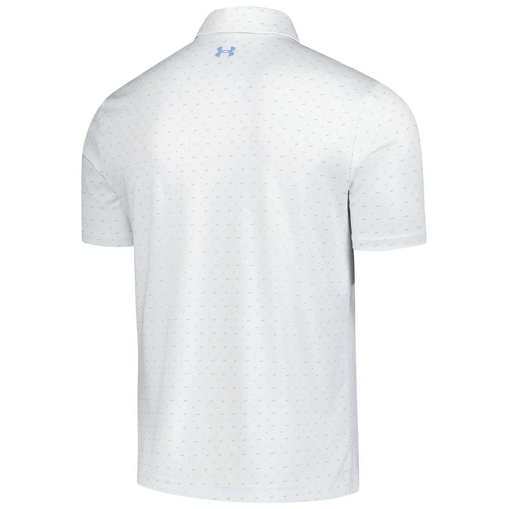 Men's Under Armour 2025  White WM Phoenix Open Playoff 3.0 On Green Polo