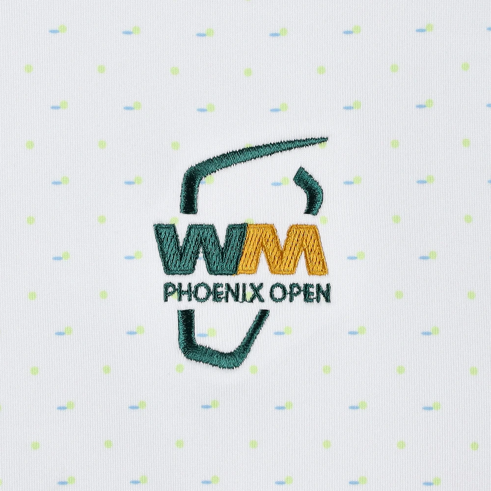 Men's Under Armour 2025  White WM Phoenix Open Playoff 3.0 On Green Polo
