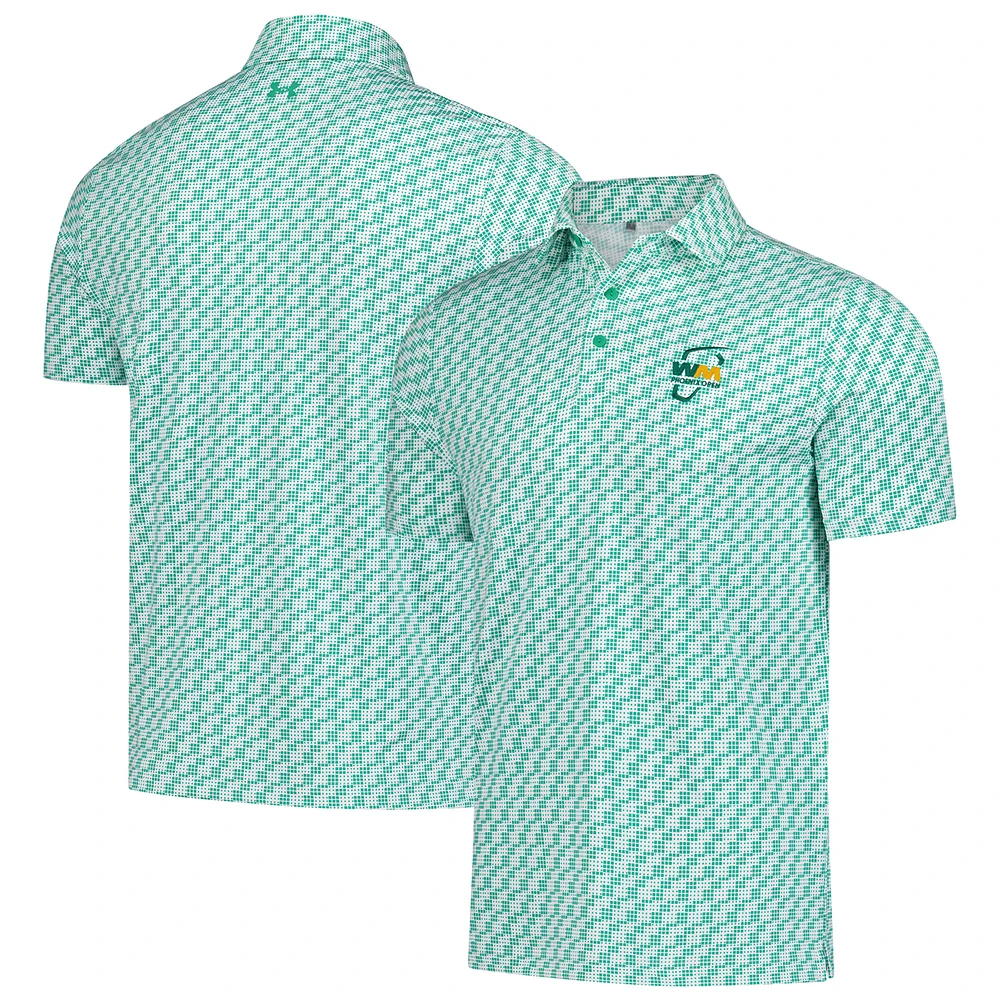 Men's Under Armour White 2025 WM Phoenix Open Drive Clubhouse Grid Polo