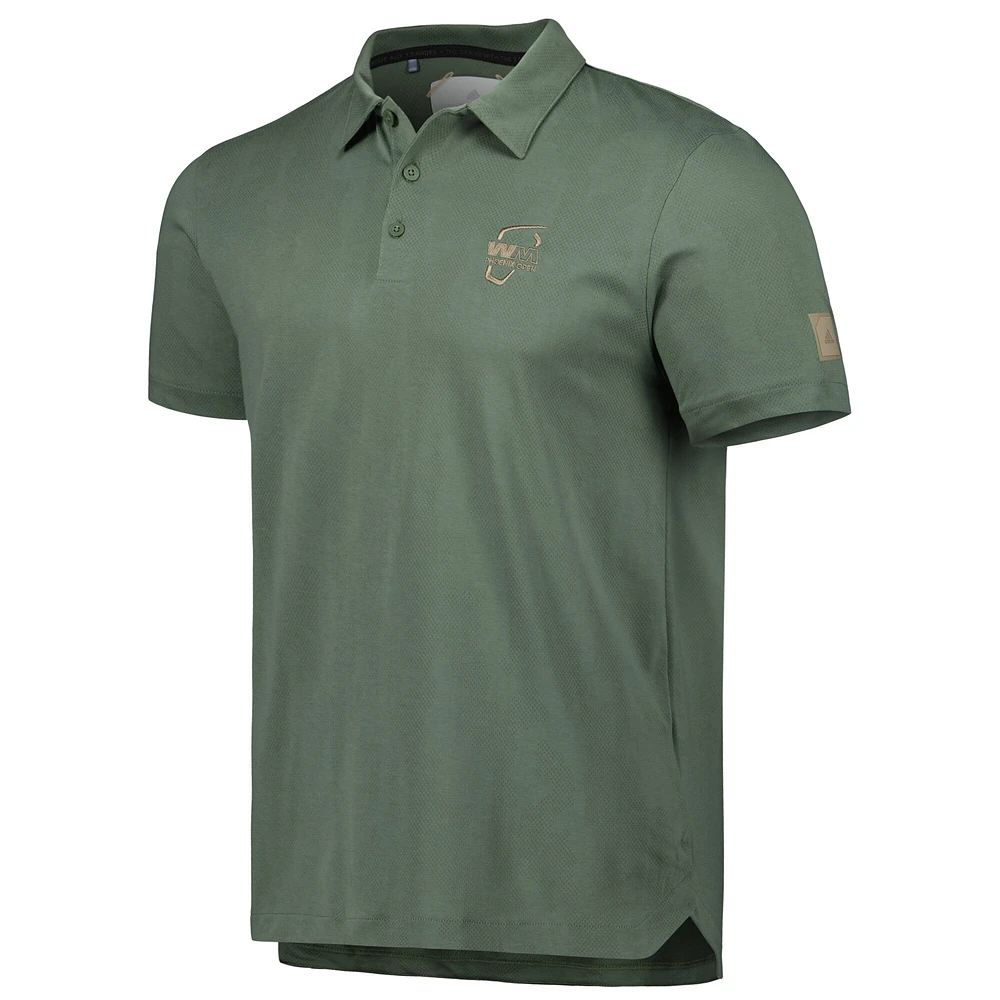 Men's adidas Green WM Phoenix Open Adicross Polo