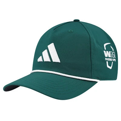 Casquette réglable à cinq panneaux adidas verte WM Phoenix Open Tour pour hommes