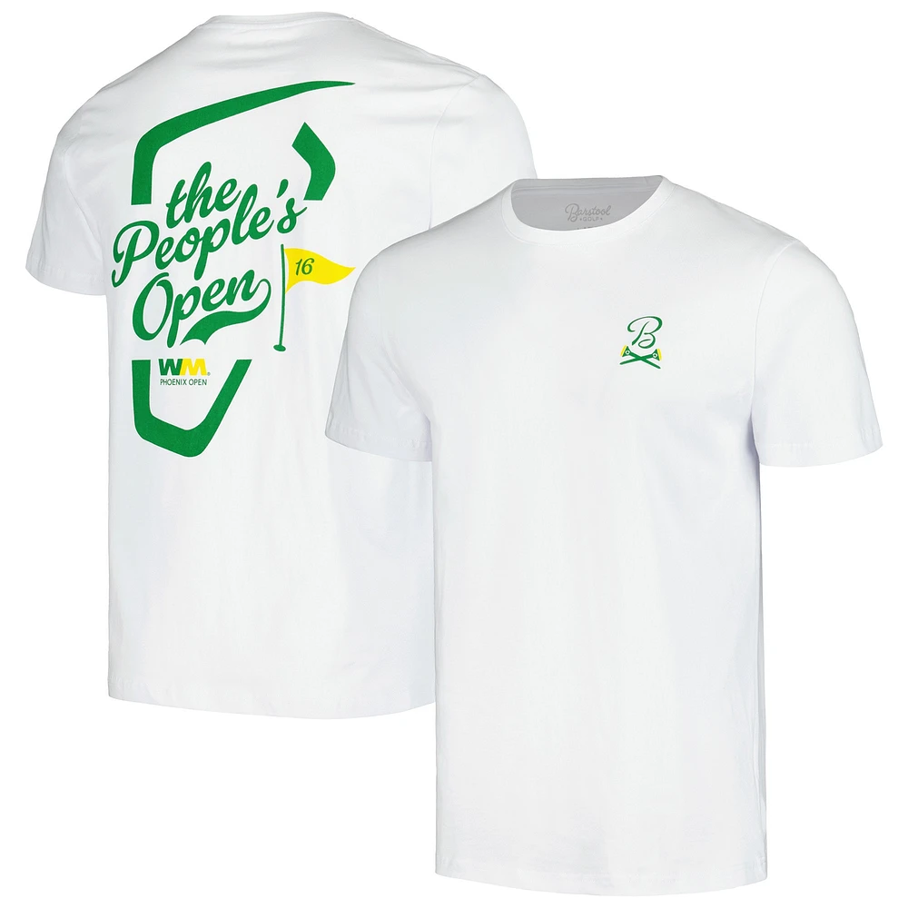 Men's Barstool Golf White WM Phoenix Open The People's T-Shirt