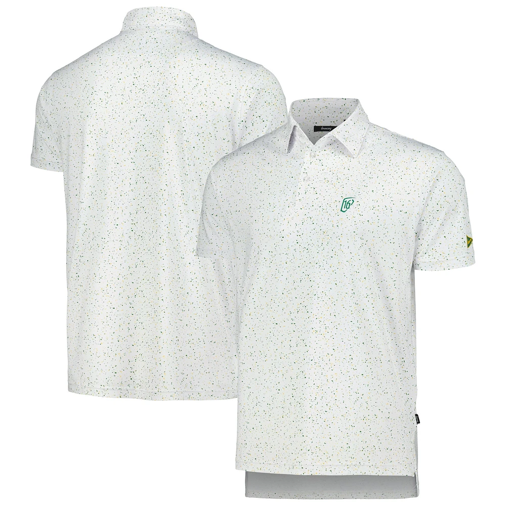 Polo Breezy Golf blanc WM Phoenix Open Splatter pour hommes