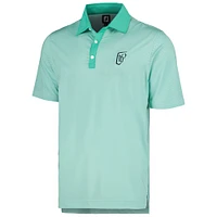 Men's FootJoy Green WM Phoenix Open Stretch Lisle Mini Check Print Polo