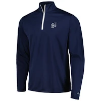 Haut à quart de zip bleu marine WM Phoenix Open Performance pour hommes