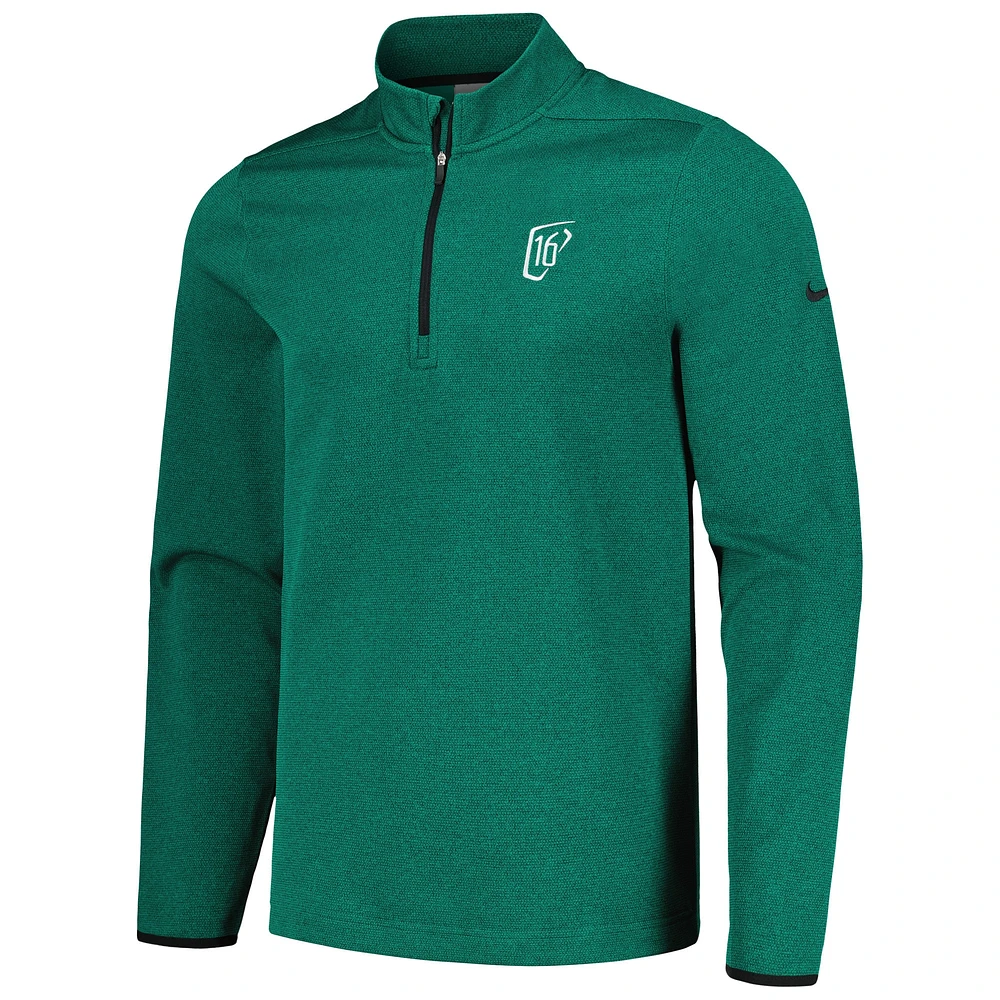 Haut à demi-zip en polaire Nike WM Phoenix Open Victory Performance vert pour homme