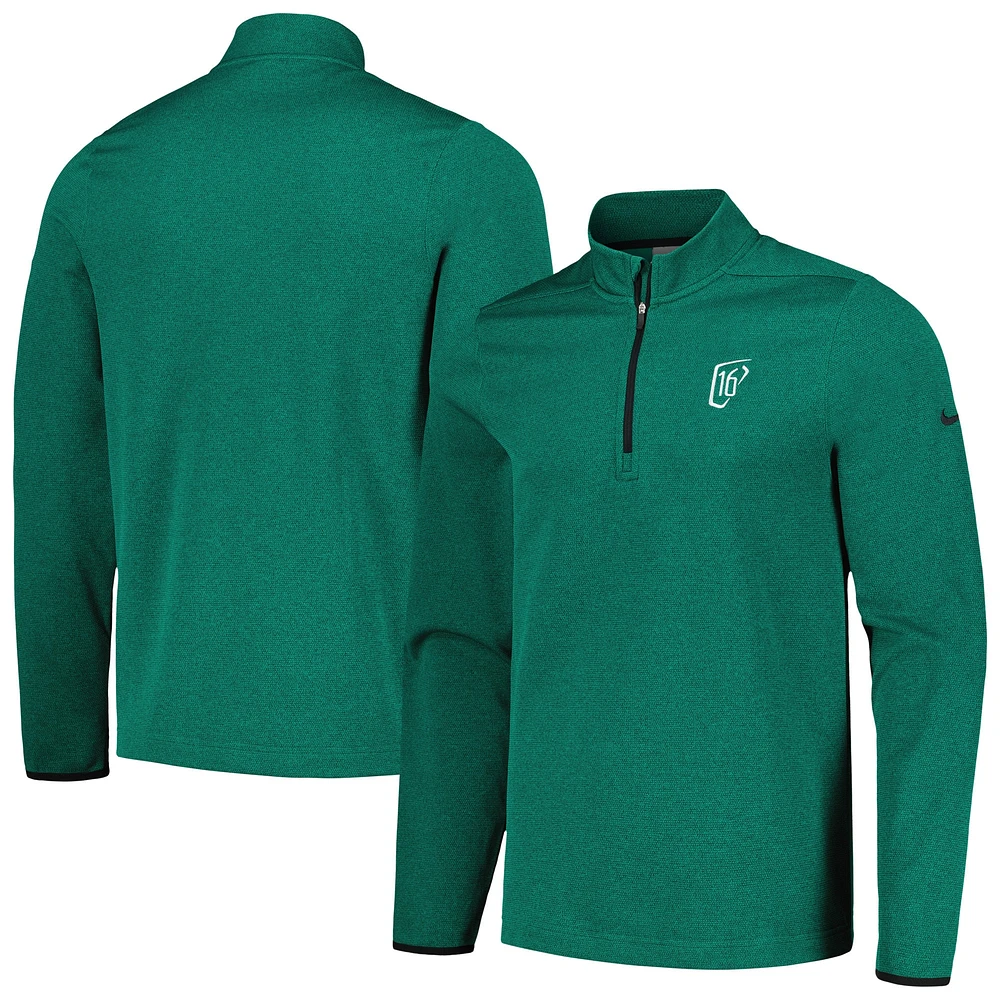 Haut à demi-zip en polaire Nike WM Phoenix Open Victory Performance vert pour homme