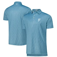 Polo en jersey bleu Peter Millar WM Phoenix Open Lavender Fields Performance pour homme