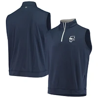 Men's Peter Millar Navy WM Phoenix Open Galway Performance Quarter-Zip Vest