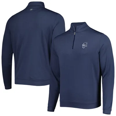 WM Phoenix Open Peter Millar Perth Mélange Quarter-Zip Top - Navy