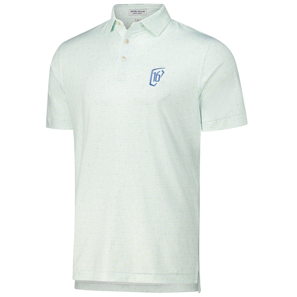 Men's Peter Millar White WM Phoenix Open The Bees Knees Performance Jersey Polo