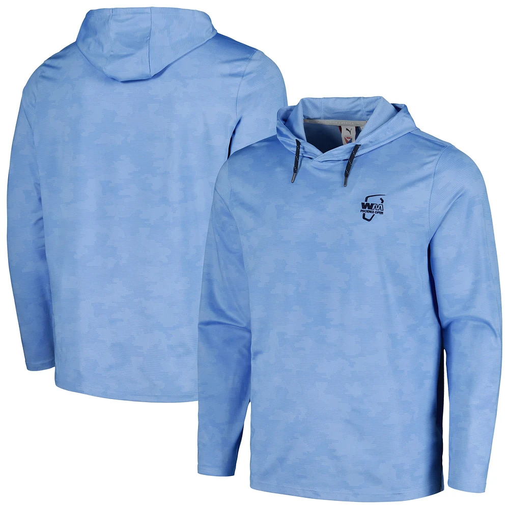 Men's Puma Light Blue WM Phoenix Open Volition Camo Hoodie