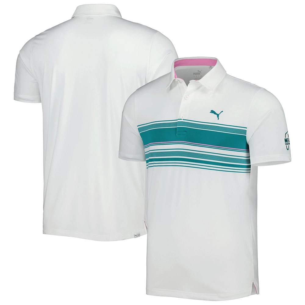 Men's Puma White WM Phoenix Open MATTR Grind Polo