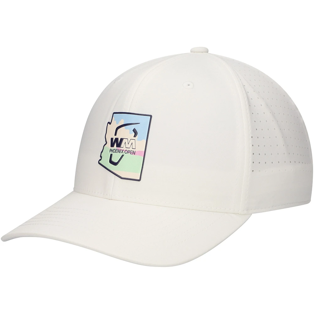 Casquette réglable Puma White WM Phoenix Open Tech pour hommes