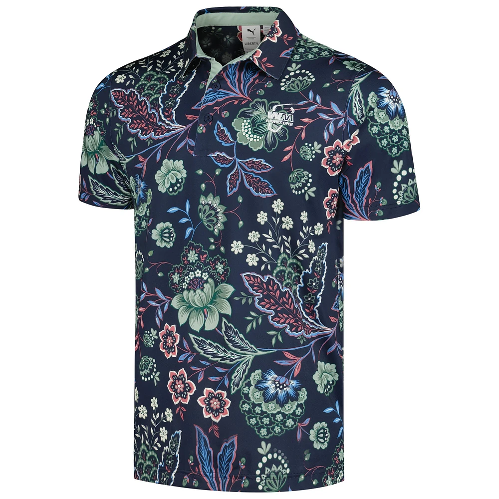 Polo Puma x Liberty Navy WM Phoenix Open Paisley pour hommes