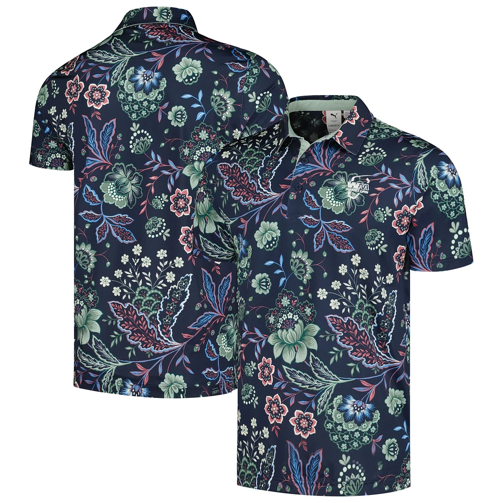 Men's Puma x Liberty Navy WM Phoenix Open Paisley Polo