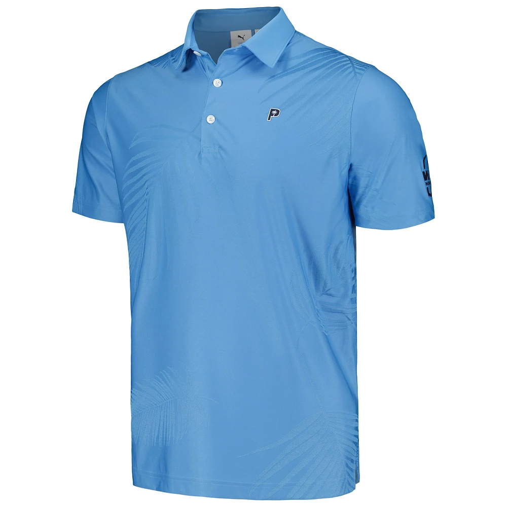 Men's Puma x PTC Blue WM Phoenix Open Jacquard MATTR Polo